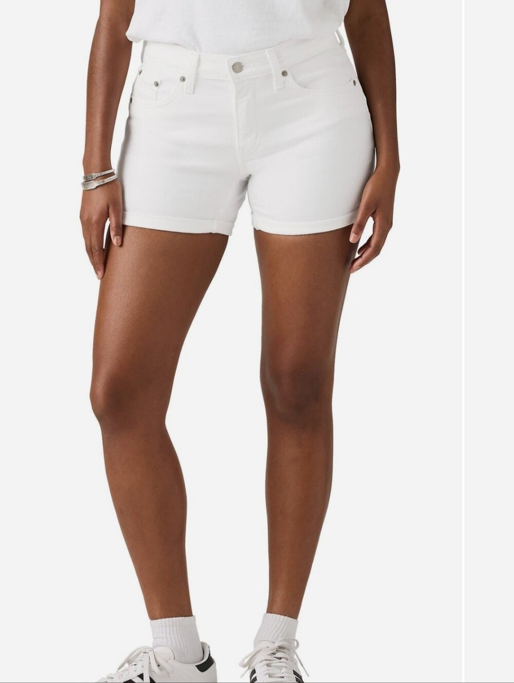 Levi's White Women's Denim Cutoff Shorts
